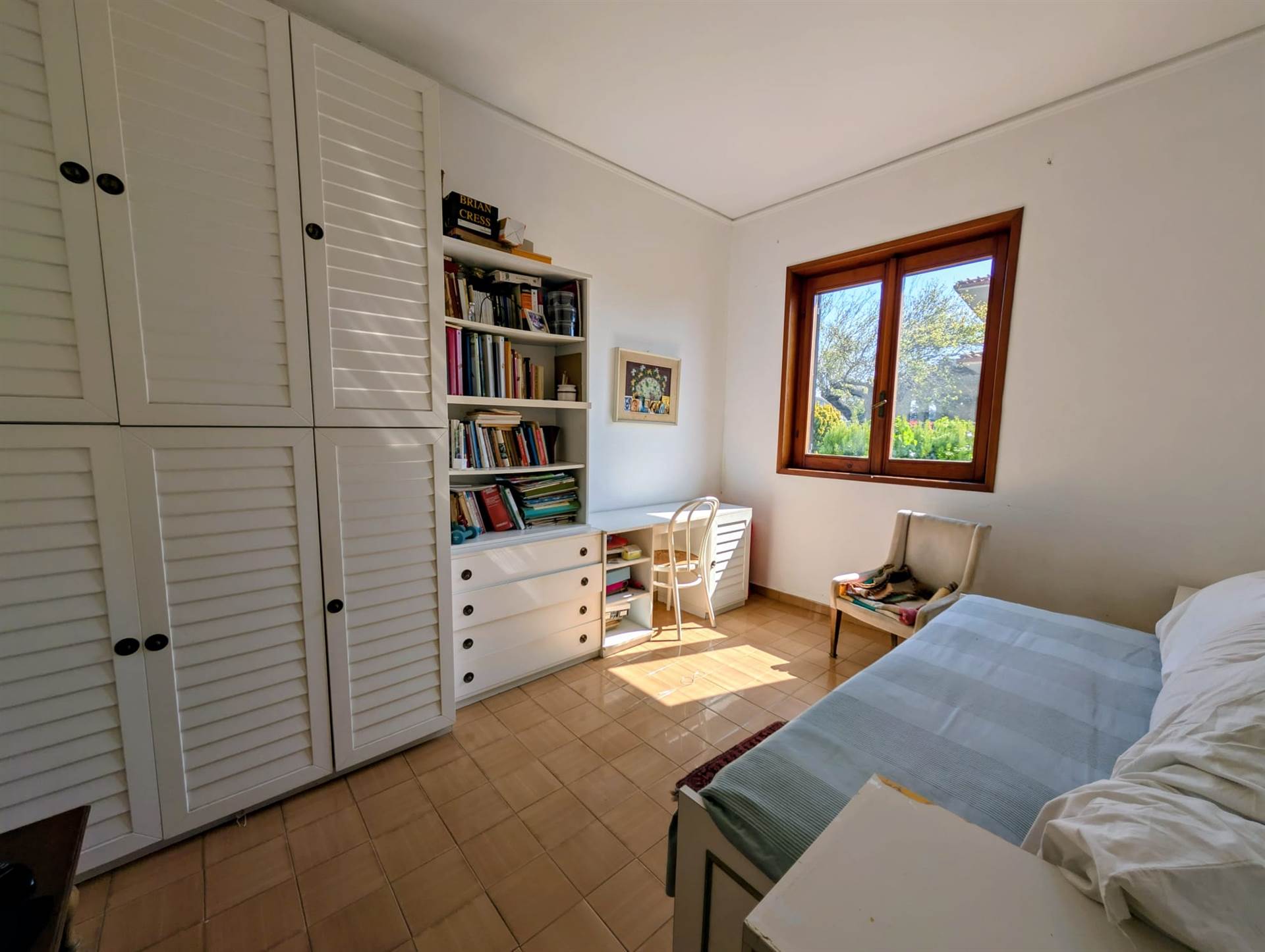 Una camera della villa