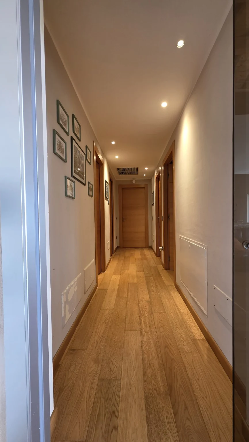 The bedroom hallway